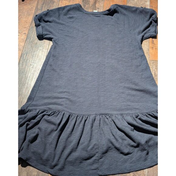 Anthropologie Saturday/Sunday Charcoal Grey Tiered Knit Dress - Size L - Picture 6 of 6